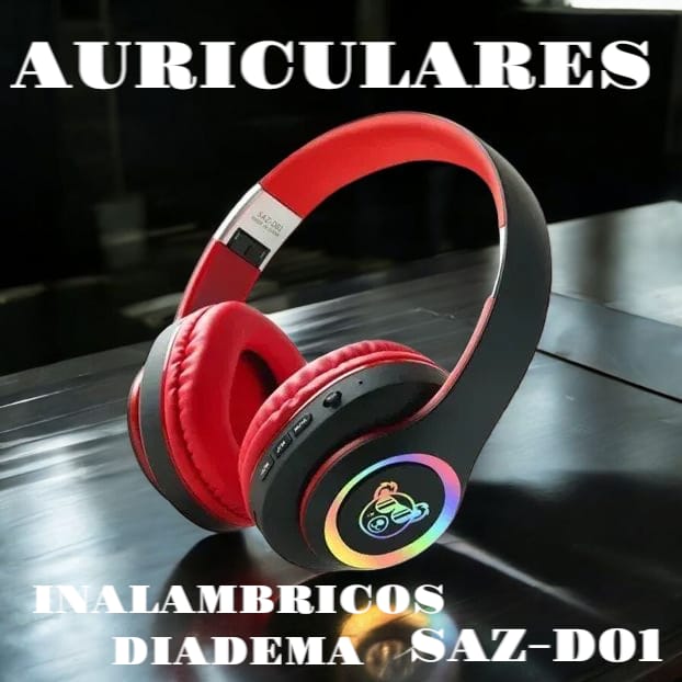 Auriculares Inalámbricos Diadema Luminosa SAZ-D01